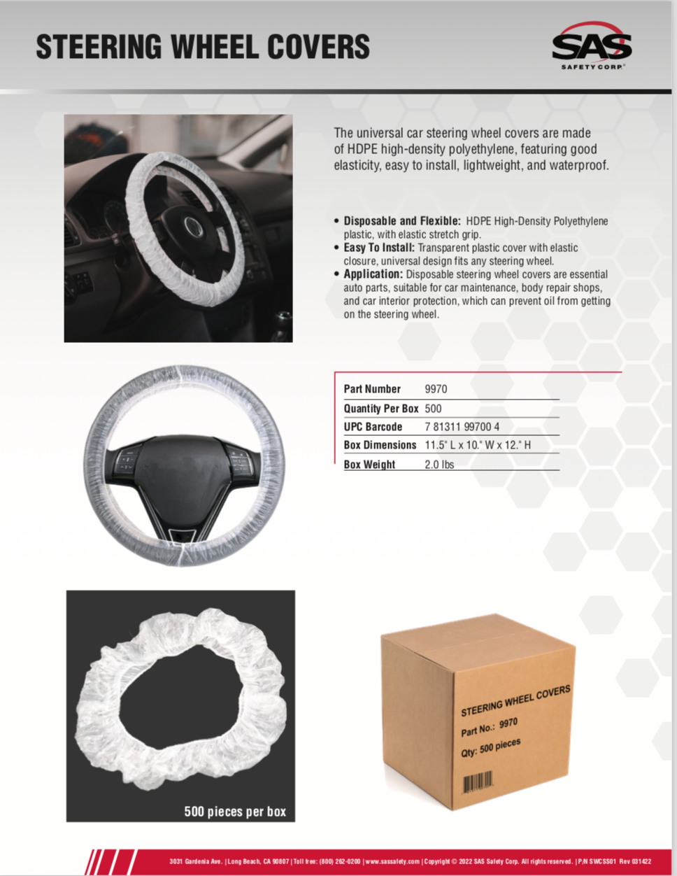 SAS Steering Wheel Cover