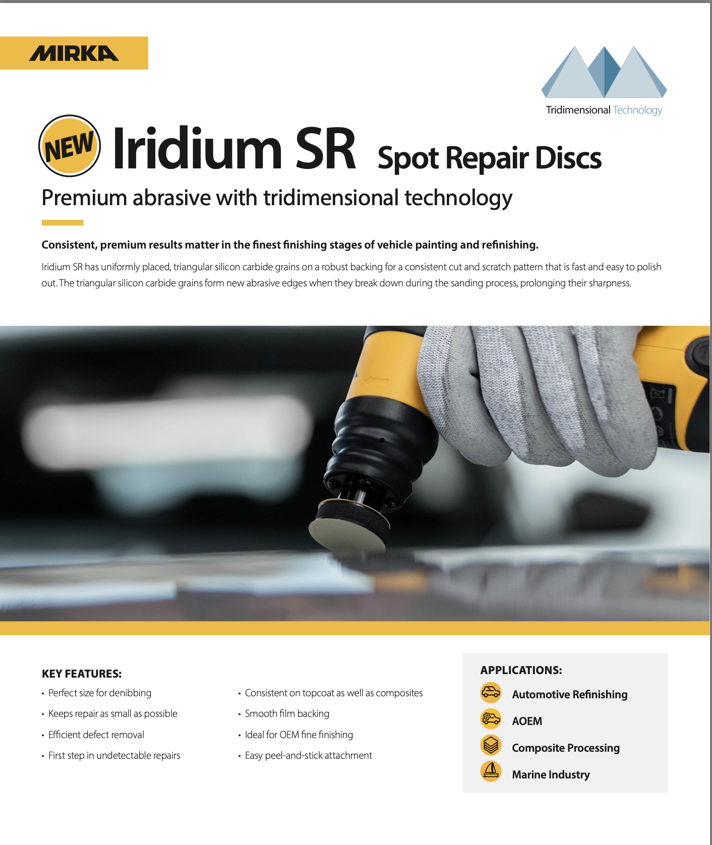 New Iridium SR Spot Repair Disc